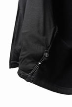 画像をギャラリービューアに読み込む, thom/krom OVERSIZED SLEEVELESS ZIP UP HOODIE / SOFT COTTON SWEAT (BLACK)