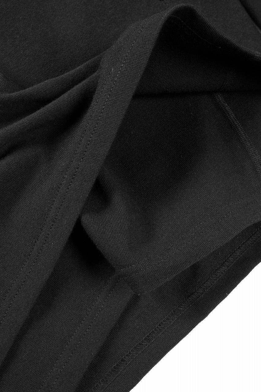 画像をギャラリービューアに読み込む, OPPOSE DUALITY ONE SIDE HALF LONG SLEEVE T-SHIRT (BLACK)