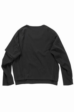 画像をギャラリービューアに読み込む, OPPOSE DUALITY ONE SIDE HALF LONG SLEEVE T-SHIRT (BLACK)