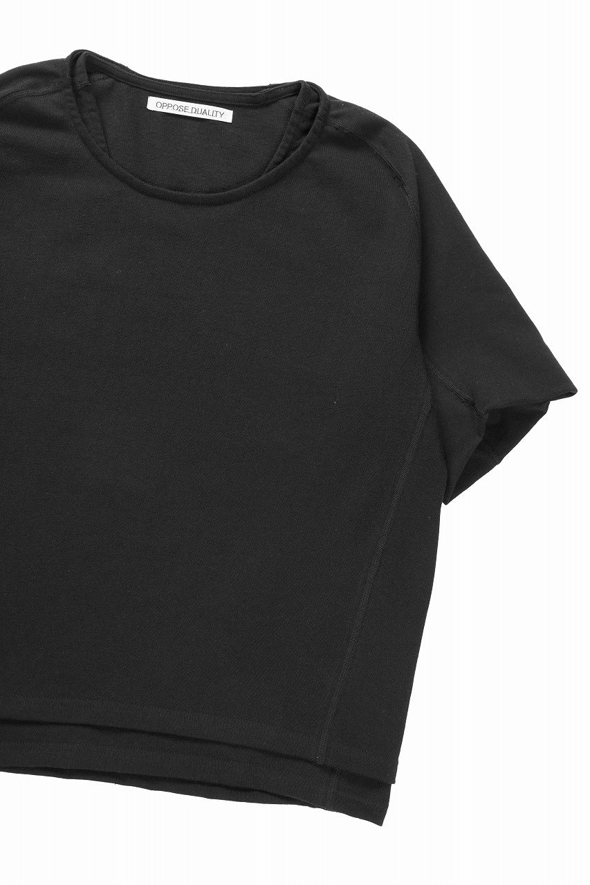 画像をギャラリービューアに読み込む, OPPOSE DUALITY DOUBLE HALF SLEEVE T-SHIRT (BLACK)