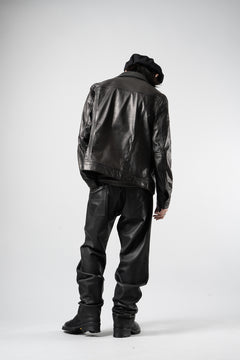 画像をギャラリービューアに読み込む, A LEATHER 3rd Jacket / SMOOTH COWHIDE (BLACK)