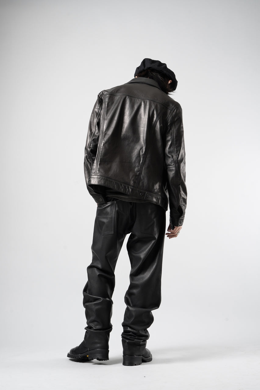 画像をギャラリービューアに読み込む, A LEATHER 3rd Jacket / SMOOTH COWHIDE (BLACK)