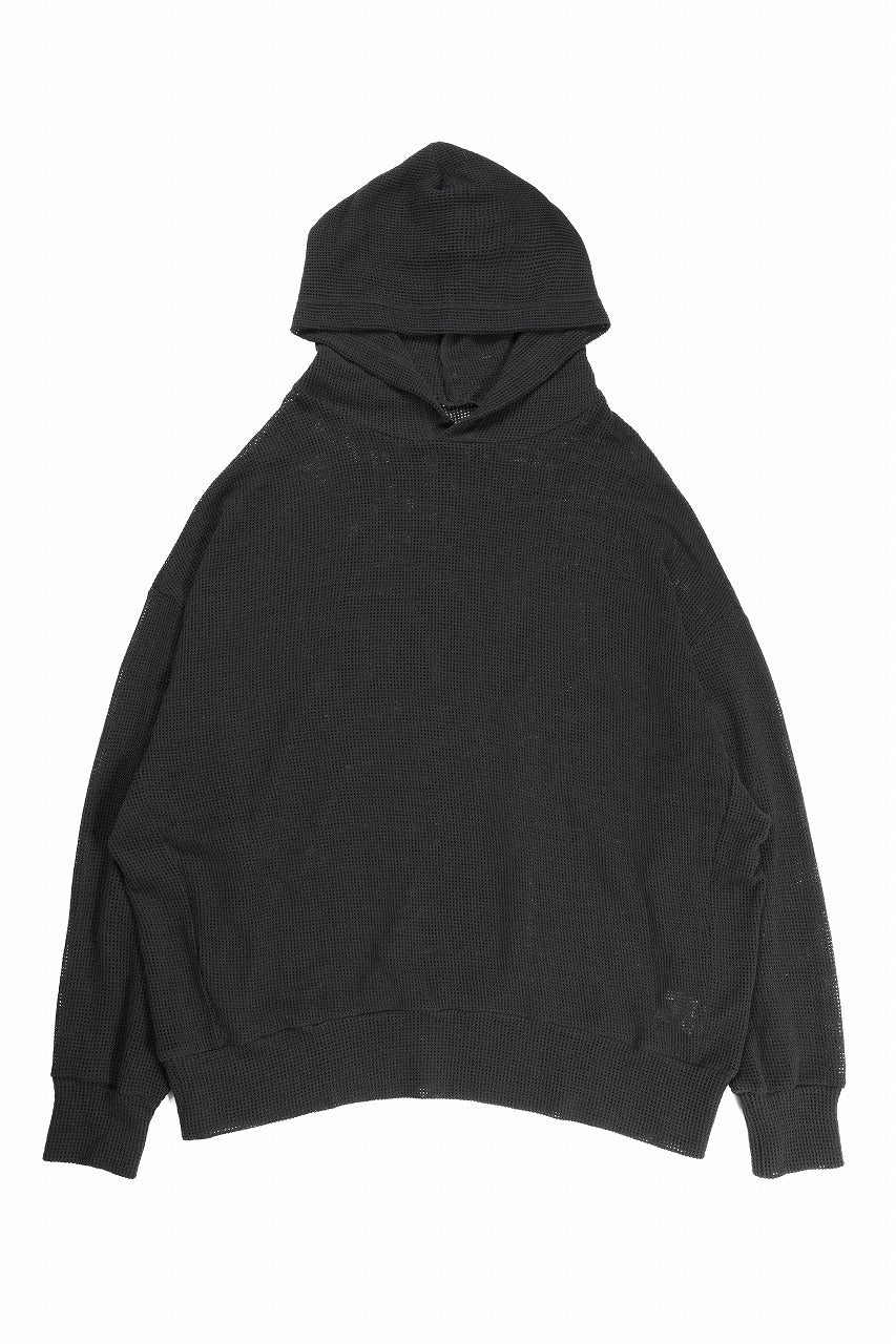 画像をギャラリービューアに読み込む, A.F ARTEFACT MESH KNIT HOODIE (BLACK)