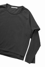 画像をギャラリービューアに読み込む, OPPOSE DUALITY ONE SIDE HALF LONG SLEEVE T-SHIRT (GRAY)