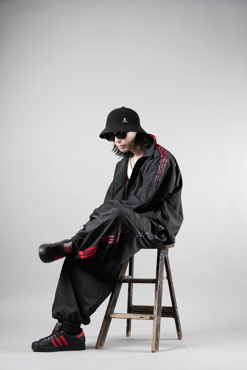 画像をギャラリービューアに読み込む, Y-3 Yohji Yamamoto M GRADIENT 3 STRIPES NYLON TRACK TOP (BLACK)