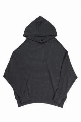 A.F ARTEFACT MESH KNIT HOODIE (CHARCOAL)