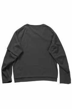 画像をギャラリービューアに読み込む, OPPOSE DUALITY ONE SIDE HALF LONG SLEEVE T-SHIRT (GRAY)