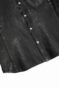 画像をギャラリービューアに読み込む, ISAMU KATAYAMA BACKLASH JAPAN CALF NATURAL DYED “GARMENT-WASH” SHIRT (BLACK)