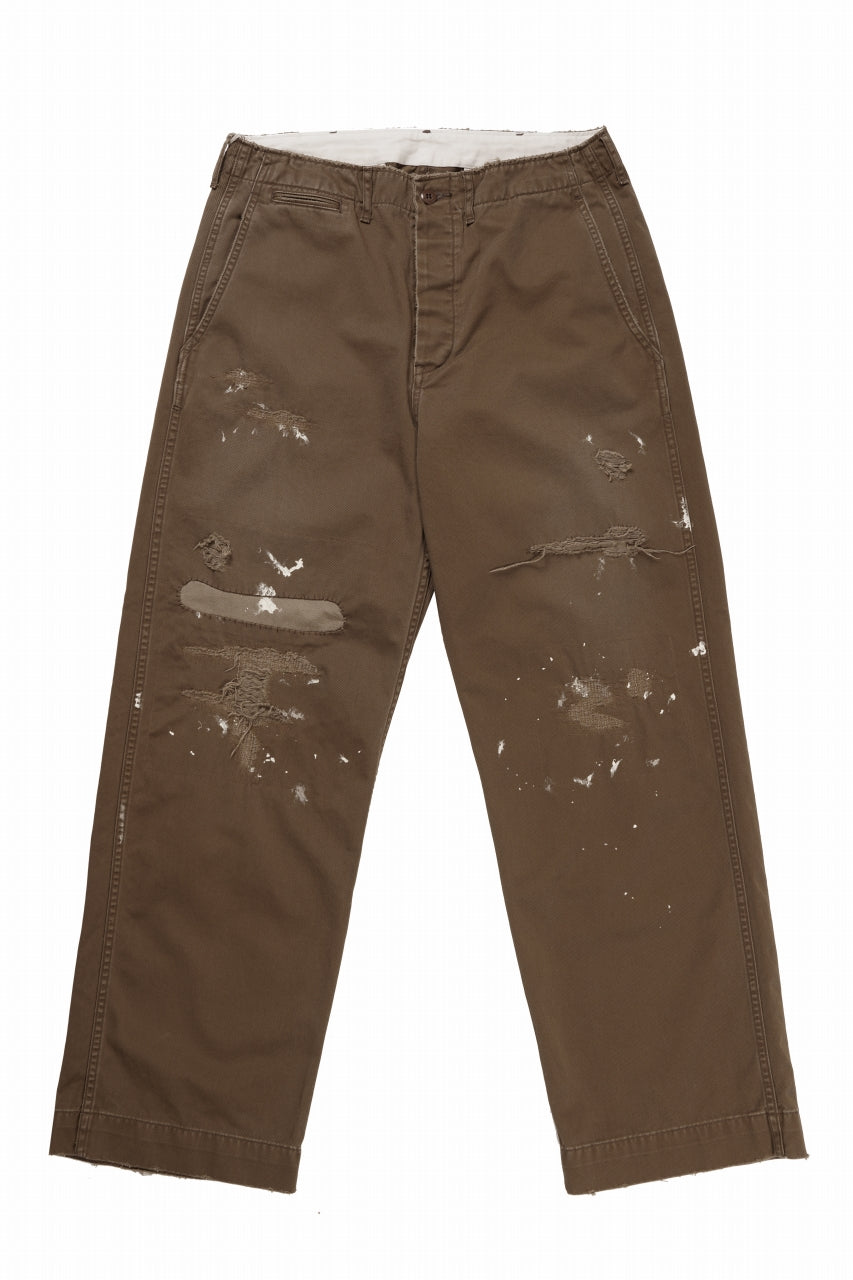 Load image into Gallery viewer, FULLCOUNT &quot;FREEDOM FIGHTER&quot; U.S.ARMY CHINO 41 TROUSERS (BROWN)