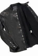 画像をギャラリービューアに読み込む, ISAMU KATAYAMA BACKLASH JAPAN CALF NATURAL DYED “GARMENT-WASH” SHIRT (BLACK)