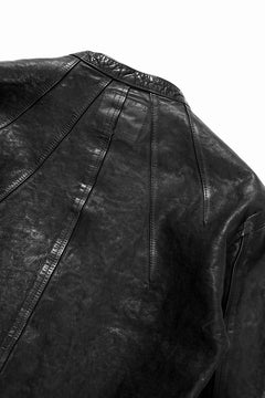 画像をギャラリービューアに読み込む, ISAMU KATAYAMA BACKLASH JAPAN CALF NATURAL DYED “GARMENT-WASH” SHIRT (BLACK)