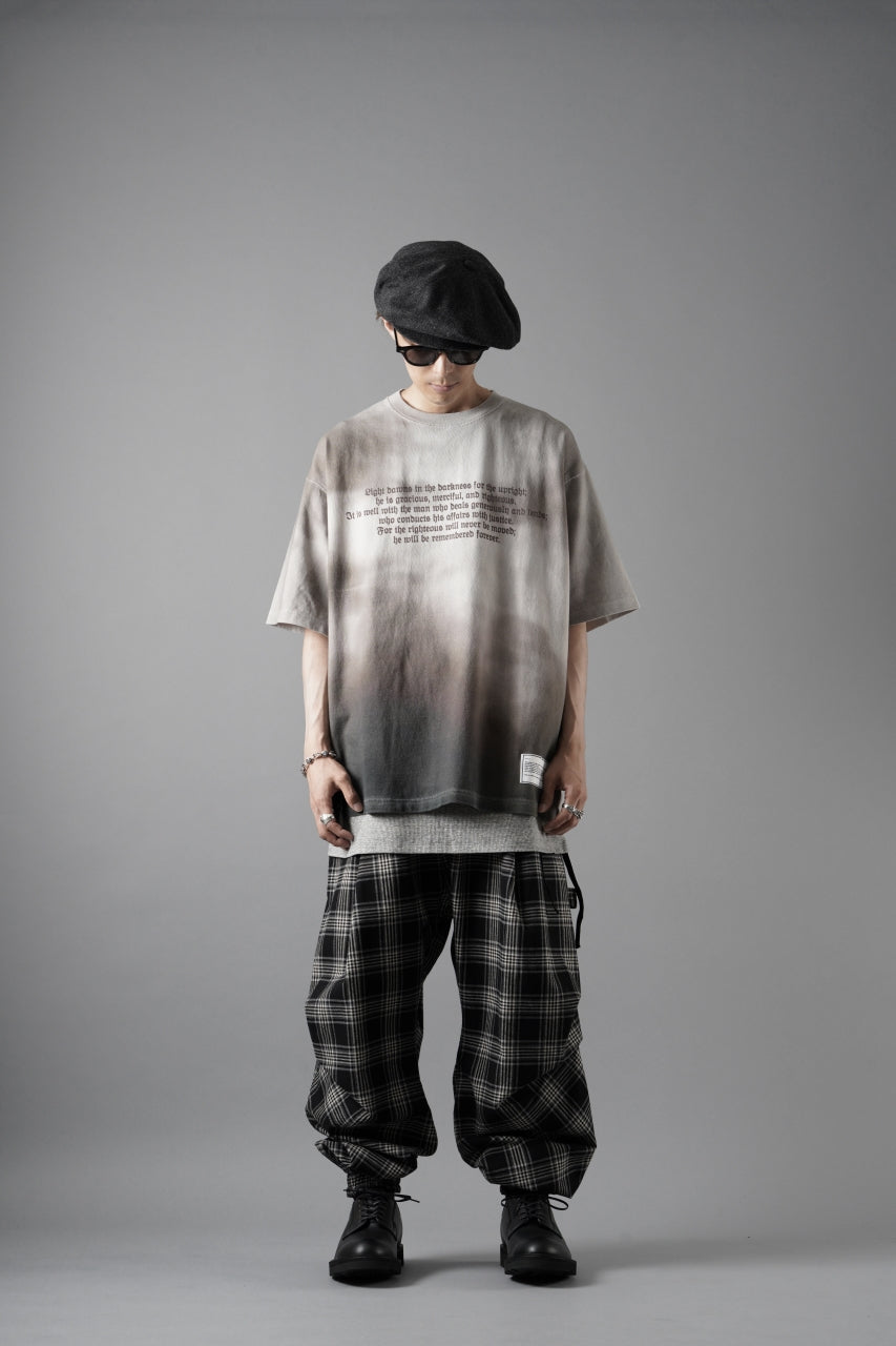 beauty : beast Full-surface S/S TEE (RAVEN / BEIGE PRINT)