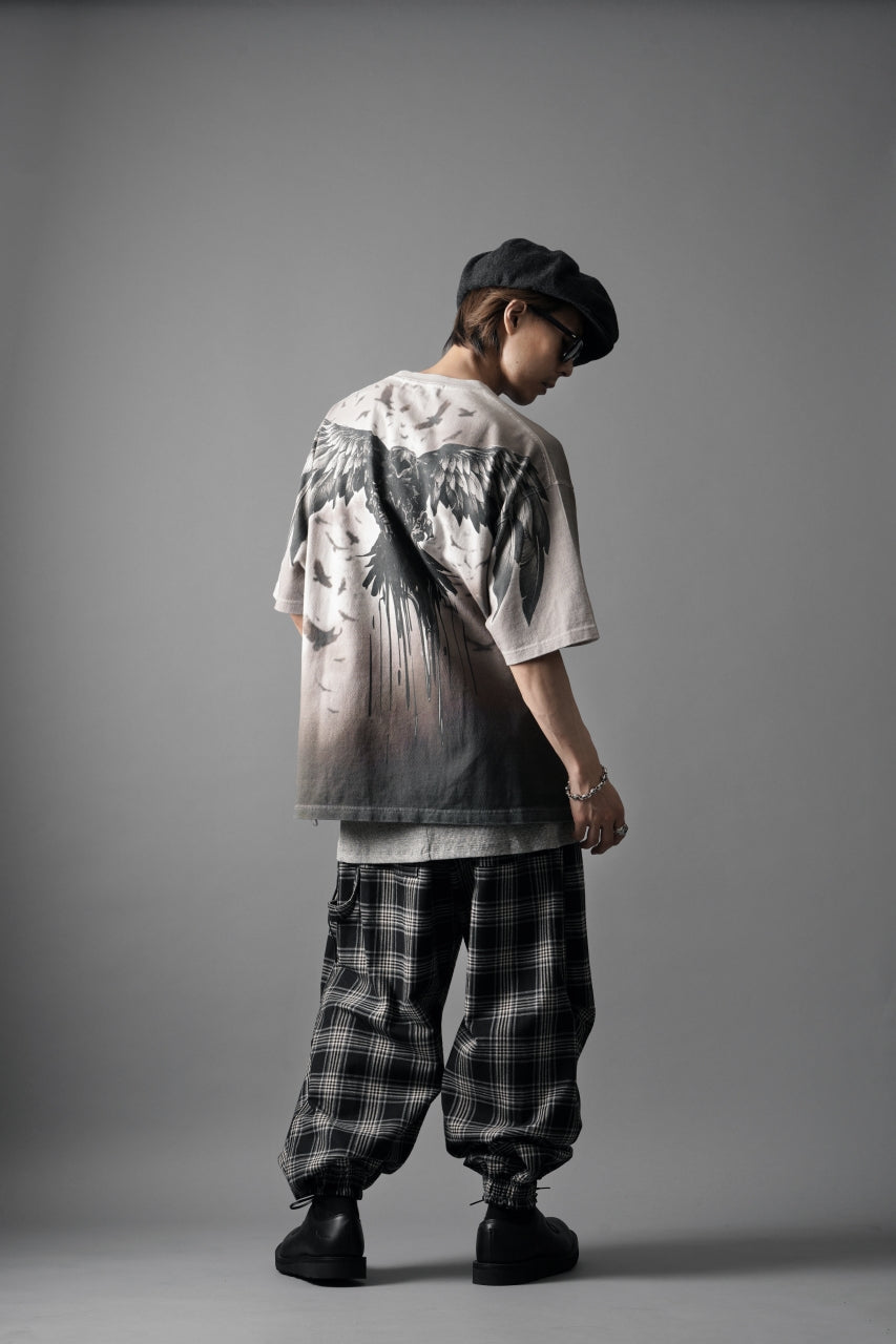 beauty : beast Full-surface S/S TEE (RAVEN / BEIGE PRINT)