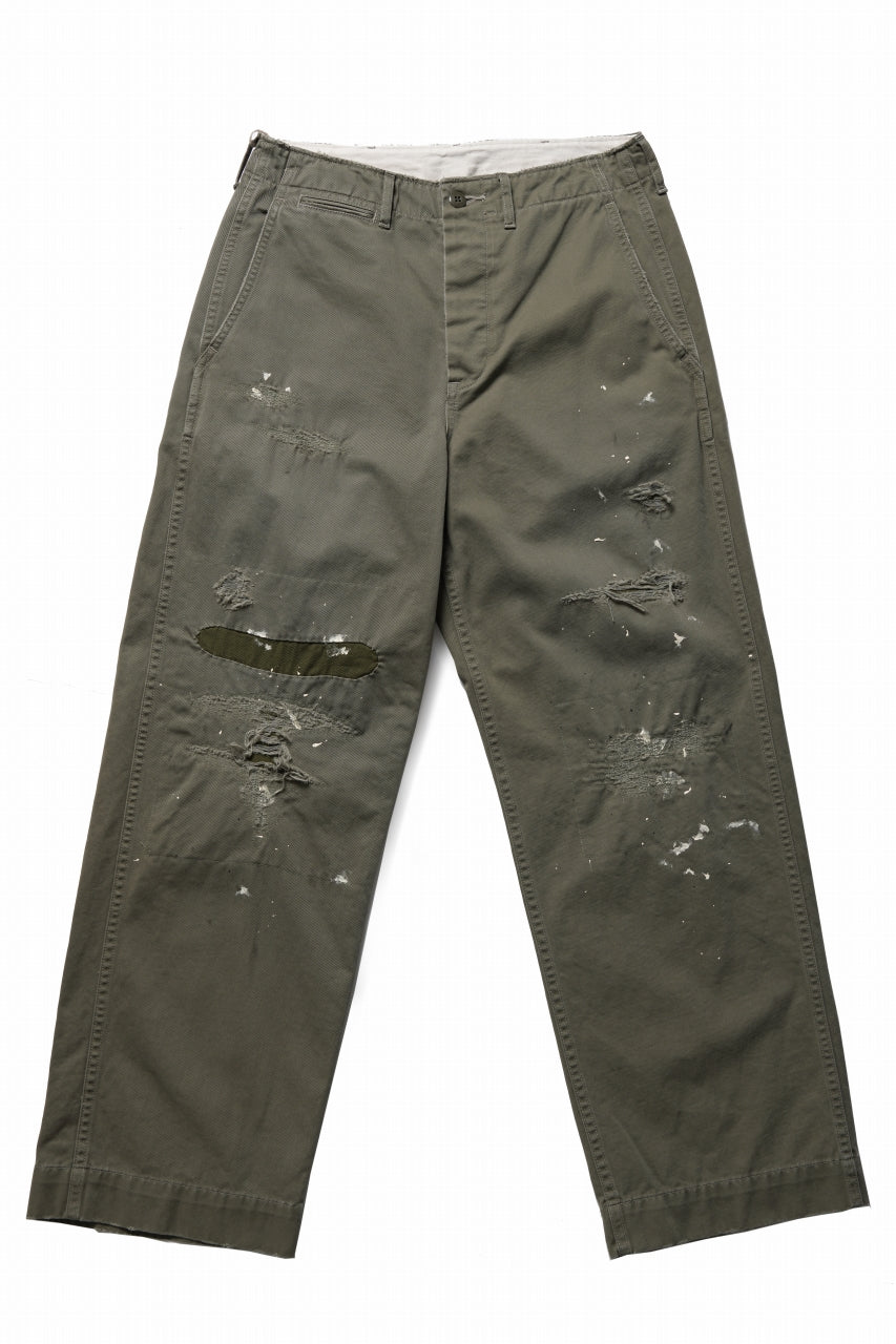 画像をギャラリービューアに読み込む, FULLCOUNT &quot;FREEDOM FIGHTER&quot; U.S.ARMY CHINO 41 TROUSERS (SAGE GREEN)