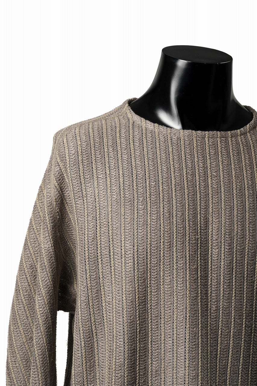 Load image into Gallery viewer, OPPOSE DUALITY WAVE LONG SLEEVE T-SHIRTS / RUSSELL KNIT JERSEY (BEIGE)