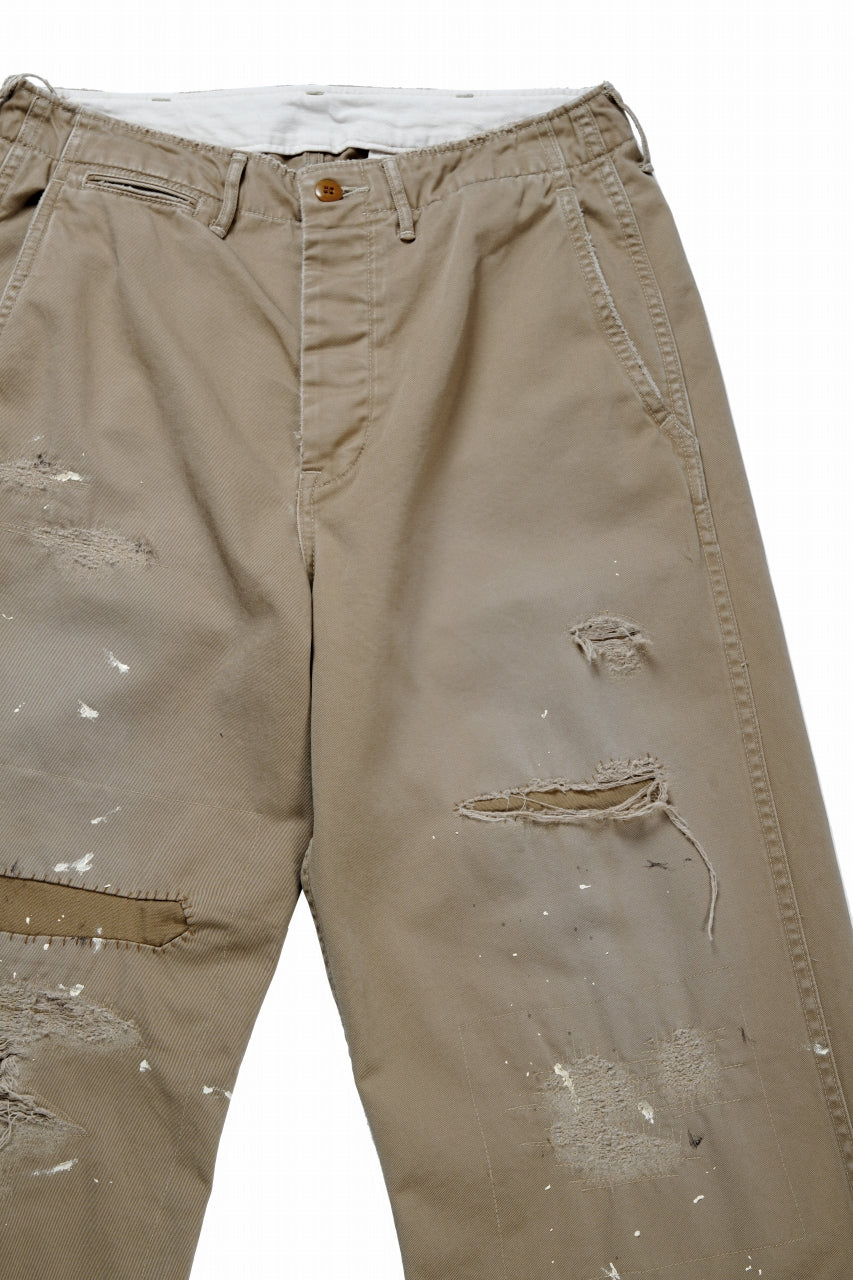 画像をギャラリービューアに読み込む, FULLCOUNT &quot;FREEDOM FIGHTER&quot; U.S.ARMY CHINO 41 TROUSERS (BROWN BEIGE)