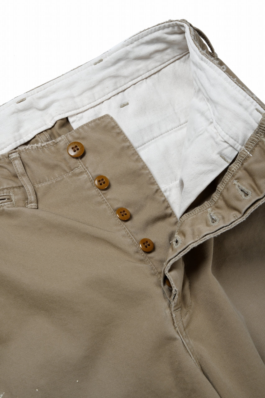 画像をギャラリービューアに読み込む, FULLCOUNT &quot;FREEDOM FIGHTER&quot; U.S.ARMY CHINO 41 TROUSERS (BROWN BEIGE)