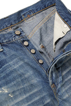 画像をギャラリービューアに読み込む, FULLCOUNT &quot;Dartford *Splatter&quot; 1937 Model Denim Pants / 11.5oz Zimbabwe Selvedge Denim (Super Smooth) (INDIGO BLUE / VINTAGE FADED)