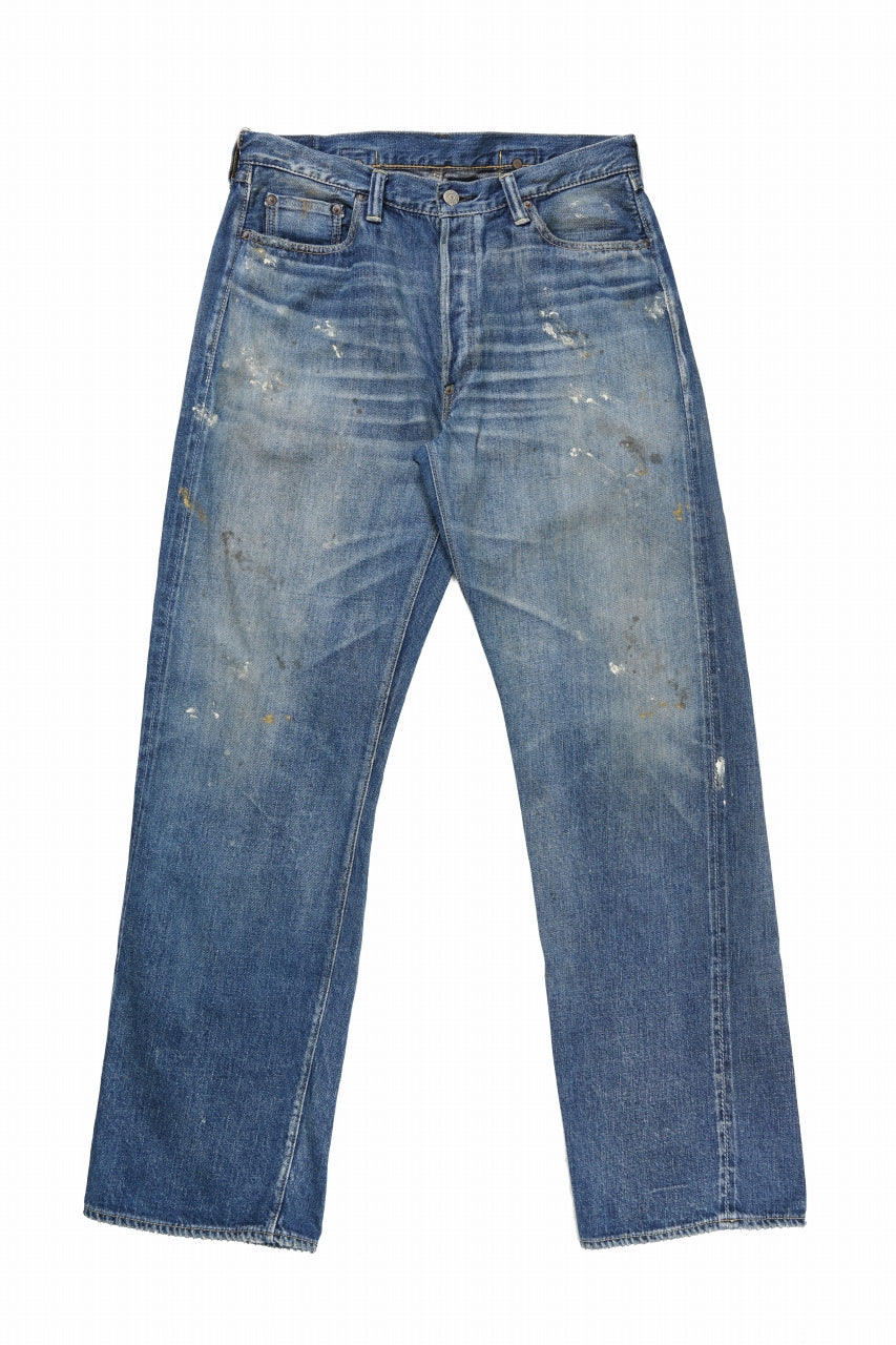 画像をギャラリービューアに読み込む, FULLCOUNT &quot;Dartford *Splatter&quot; 1937 Model Denim Pants / 11.5oz Zimbabwe Selvedge Denim (Super Smooth) (INDIGO BLUE / VINTAGE FADED)