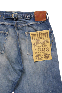 画像をギャラリービューアに読み込む, FULLCOUNT &quot;Dartford *Splatter&quot; 1937 Model Denim Pants / 11.5oz Zimbabwe Selvedge Denim (Super Smooth) (INDIGO BLUE / VINTAGE FADED)