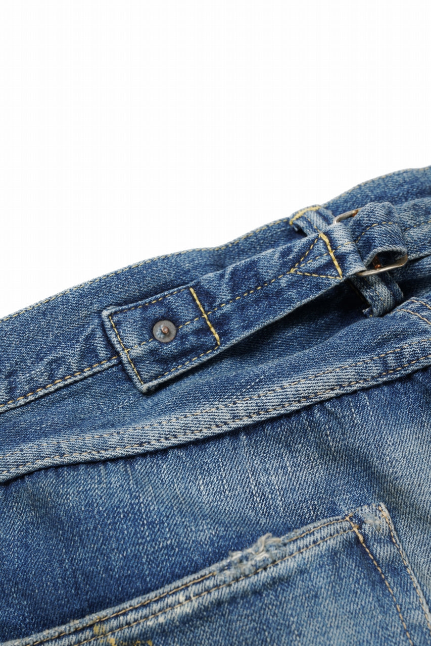 画像をギャラリービューアに読み込む, FULLCOUNT &quot;Dartford *Splatter&quot; 1937 Model Denim Pants / 11.5oz Zimbabwe Selvedge Denim (Super Smooth) (INDIGO BLUE / VINTAGE FADED)