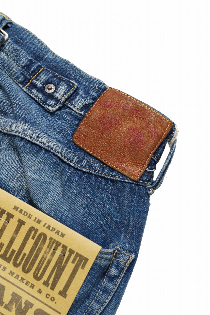 FULLCOUNT "Dartford *Splatter" 1937 Model Denim Pants / 11.5oz Zimbabwe Selvedge Denim (Super Smooth) (INDIGO BLUE / VINTAGE FADED)