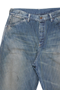 画像をギャラリービューアに読み込む, FULLCOUNT Wabash Work Pants / Slab Twill Selvedge (INDIGO BLUE / VINTAGE FADED)