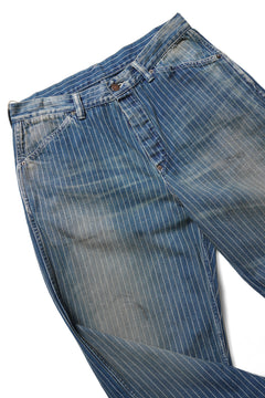 画像をギャラリービューアに読み込む, FULLCOUNT Wabash Work Pants / Slab Twill Selvedge (INDIGO BLUE / VINTAGE FADED)