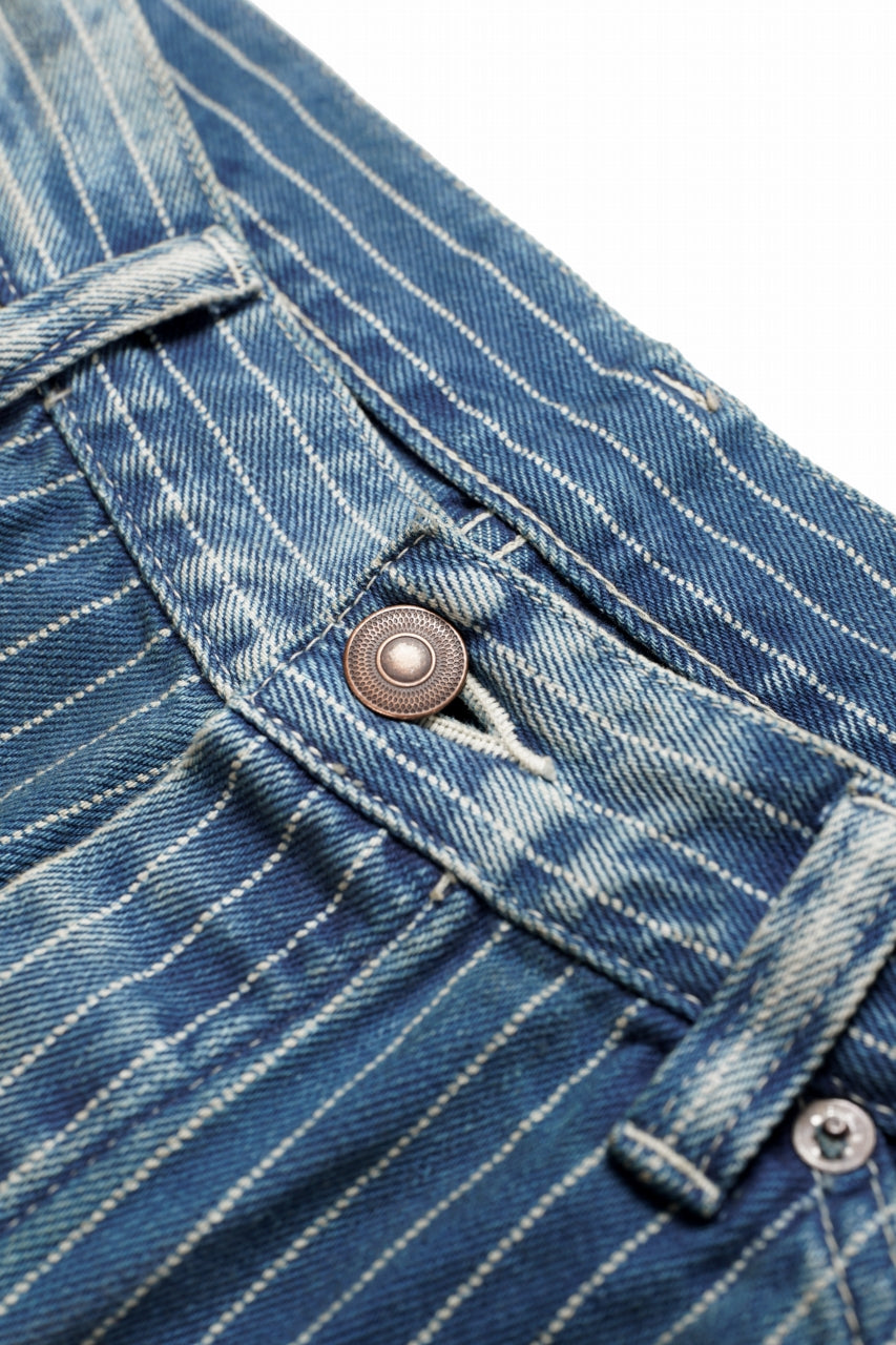 画像をギャラリービューアに読み込む, FULLCOUNT Wabash Work Pants / Slab Twill Selvedge (INDIGO BLUE / VINTAGE FADED)