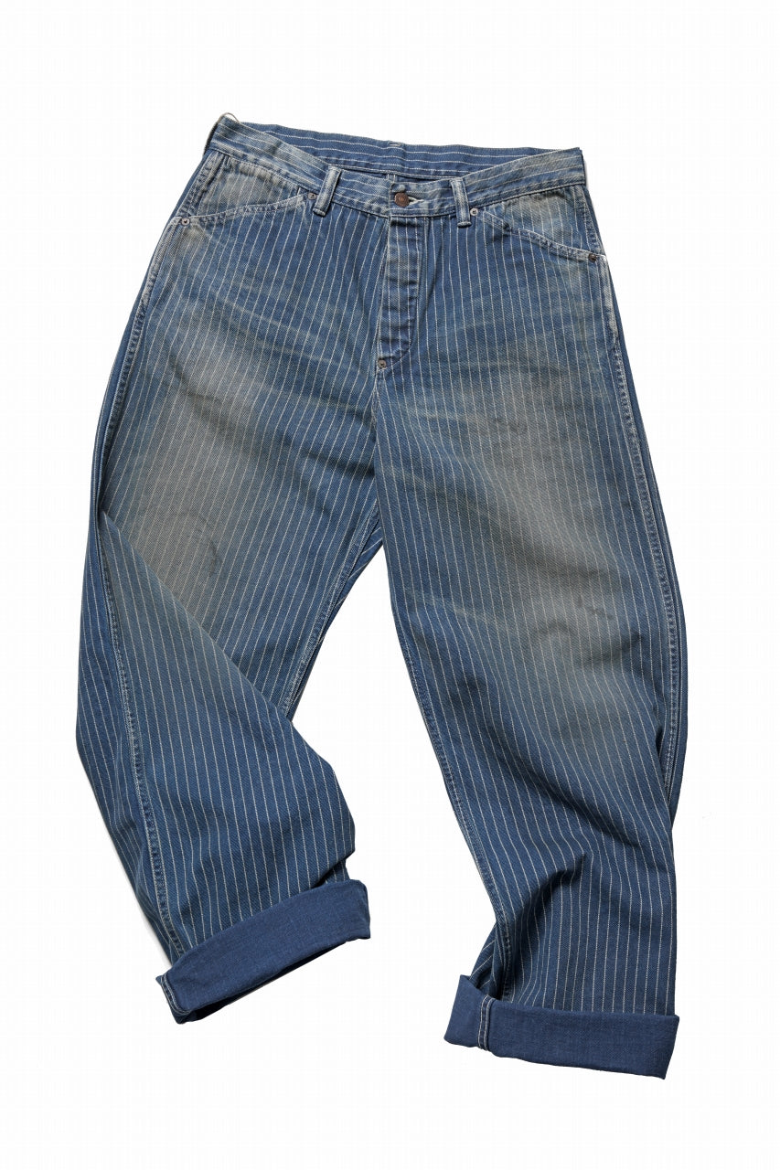 画像をギャラリービューアに読み込む, FULLCOUNT Wabash Work Pants / Slab Twill Selvedge (INDIGO BLUE / VINTAGE FADED)