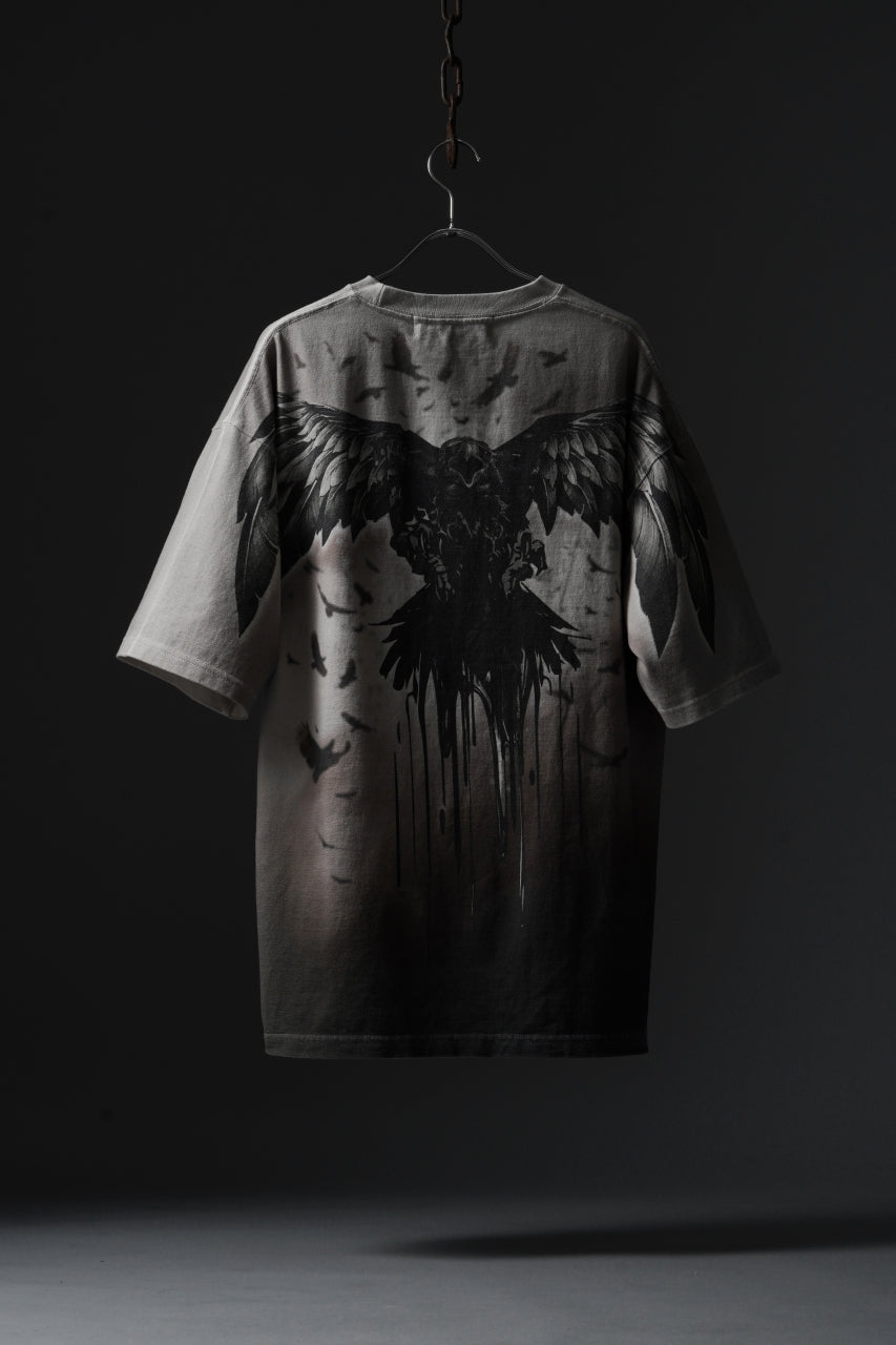 Load image into Gallery viewer, beauty : beast Full-surface S/S TEE (RAVEN / BEIGE PRINT)