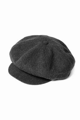 N/07 LIMITED ONE MAKE CASQUETTE / HERRING BONE WOOL (GREY)