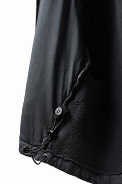 Load image into Gallery viewer, thom/krom OVERSIZED SLEEVELESS ZIP UP HOODIE / SOFT COTTON SWEAT (GREY STONE WASH SPRAY)