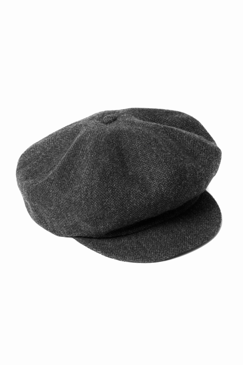 Load image into Gallery viewer, N/07 LIMITED ONE MAKE CASQUETTE / HERRING BONE WOOL (GREY)