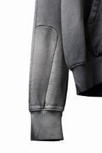 Load image into Gallery viewer, thom/krom RAGLAN SLEEVE ZIP UP HOODIE / SOFT COTTON SWEAT (GREY STONE WASH SPRAY)