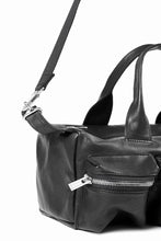 画像をギャラリービューアに読み込む, Portaille GP22 MILITARY BOSTON BAG / ROMA SOFT TANNED HORSE LEATHER (DEEP BLACK)