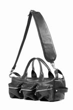 画像をギャラリービューアに読み込む, Portaille GP22 MILITARY BOSTON BAG / ROMA SOFT TANNED HORSE LEATHER (DEEP BLACK)
