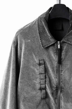 画像をギャラリービューアに読み込む, thom/krom TRUCKER JACKET / VELVET STRETCH (USED GREY)
