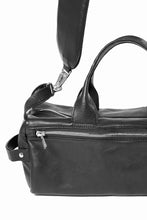 画像をギャラリービューアに読み込む, Portaille GP22 MILITARY BOSTON BAG / ROMA SOFT TANNED HORSE LEATHER (DEEP BLACK)