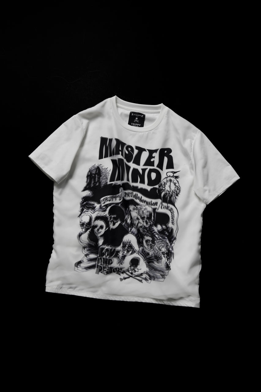 mastermind JAPAN x TRIPPY MIKIO ART S/S TEE ROCK STARS (WHITE)の