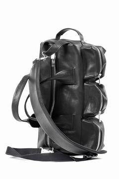 画像をギャラリービューアに読み込む, Portaille GP22 MILITARY BOSTON BAG / ROMA SOFT TANNED HORSE LEATHER (DEEP BLACK)