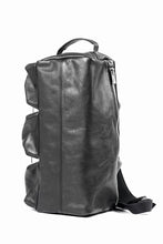 画像をギャラリービューアに読み込む, Portaille GP22 MILITARY BOSTON BAG / ROMA SOFT TANNED HORSE LEATHER (DEEP BLACK)