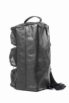 画像をギャラリービューアに読み込む, Portaille GP22 MILITARY BOSTON BAG / ROMA SOFT TANNED HORSE LEATHER (DEEP BLACK)