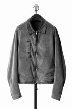 画像をギャラリービューアに読み込む, thom/krom TRUCKER JACKET / VELVET STRETCH (USED GREY)