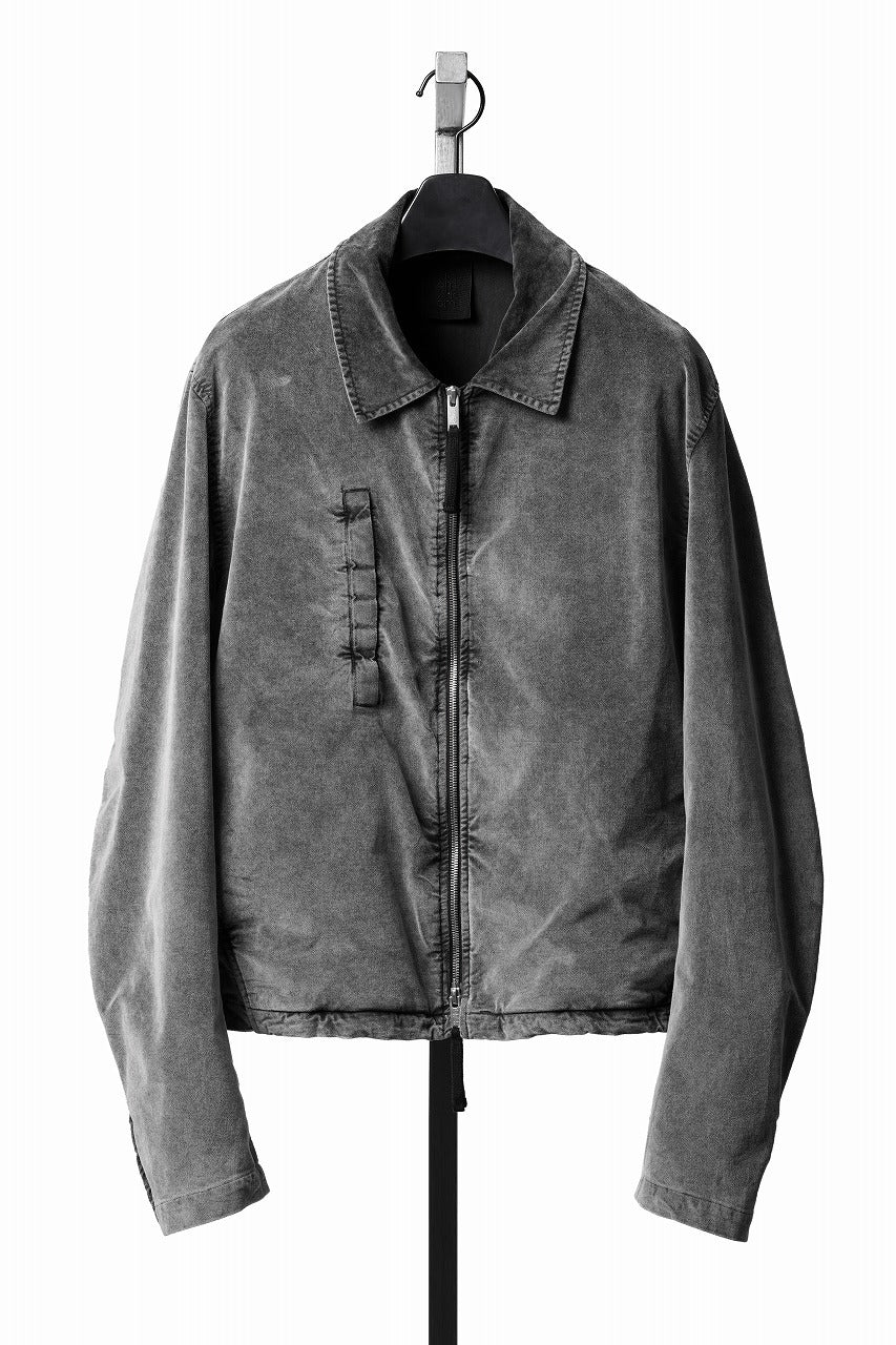 画像をギャラリービューアに読み込む, thom/krom TRUCKER JACKET / VELVET STRETCH (USED GREY)