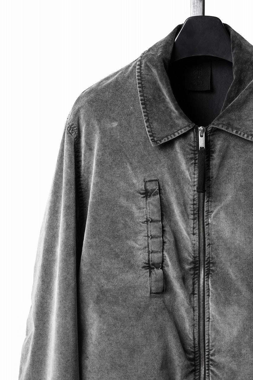 画像をギャラリービューアに読み込む, thom/krom TRUCKER JACKET / VELVET STRETCH (USED GREY)