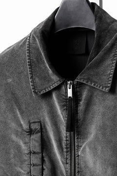 画像をギャラリービューアに読み込む, thom/krom TRUCKER JACKET / VELVET STRETCH (USED GREY)