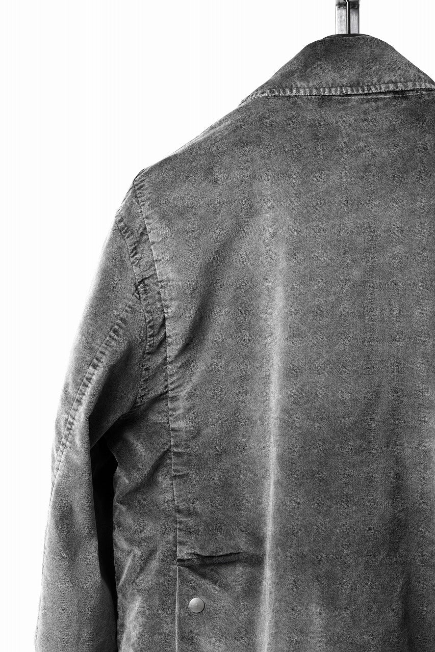画像をギャラリービューアに読み込む, thom/krom TRUCKER JACKET / VELVET STRETCH (USED GREY)