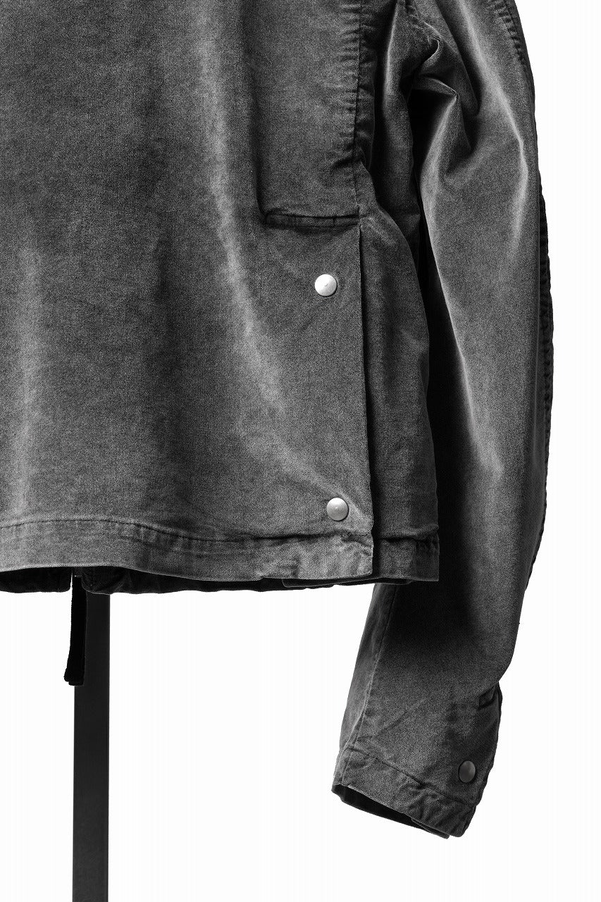 画像をギャラリービューアに読み込む, thom/krom TRUCKER JACKET / VELVET STRETCH (USED GREY)