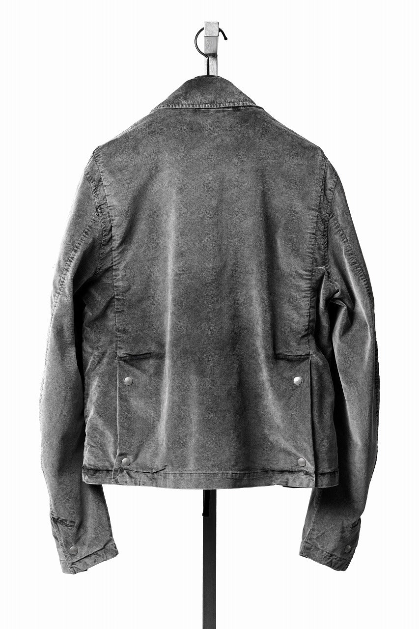 画像をギャラリービューアに読み込む, thom/krom TRUCKER JACKET / VELVET STRETCH (USED GREY)
